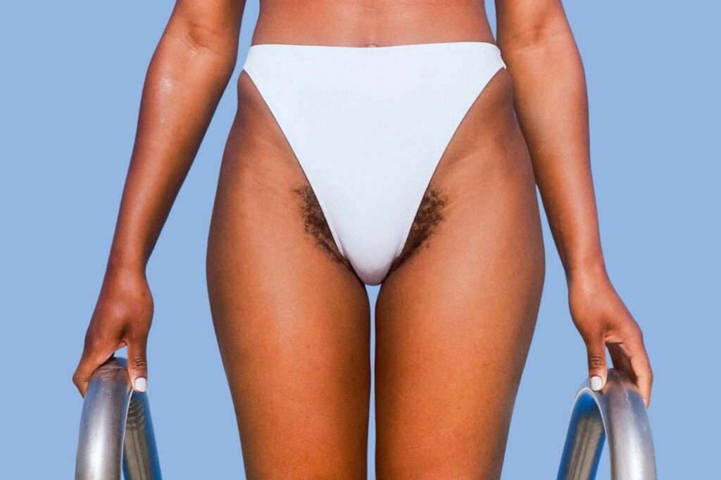 Bikini pubic hair