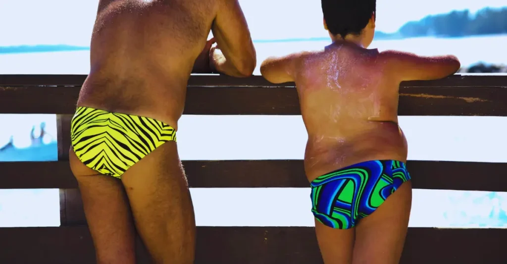 Father and Son Speedo Moments