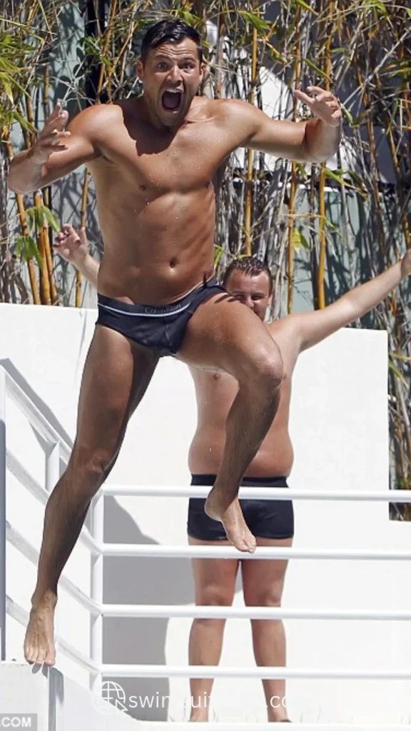 Mark Wright in a Speedo