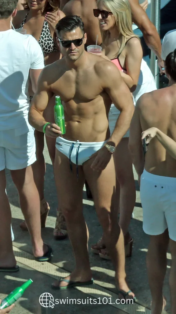 Mark Wright in a Speedo